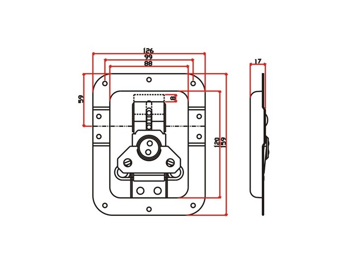工具箱锁J018F+J421F