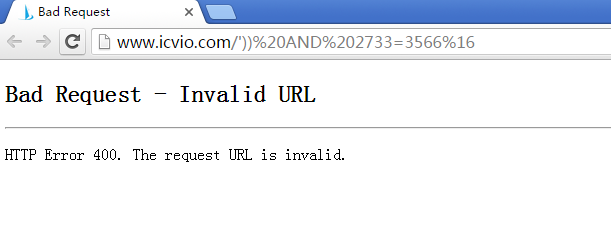 400错误截图