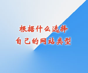 根据什么选择自己的网站类型